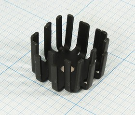 Охладитель (радиатор охлаждения) 42x 42x 25, тип B01, аллюминий, черный