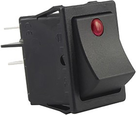 SX8231881100G000, Illuminated DPST, On-None-Off Rocker Switch Panel Mount