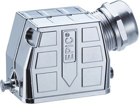 70250205, H-BE Heavy Duty Power Connector Hood, 6 Contacts