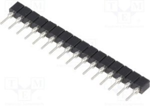 1-1814655-1, Панелька SIP, PIN 16, 2,54мм, THT, Покрытие gold flash 1-1814655-1, Панелька SIP, PIN 16, 2,54мм, THT, Покрытие gold flash
