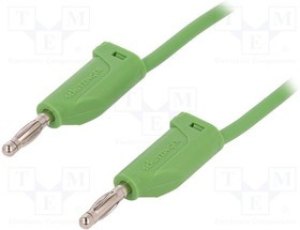 MFK151100-GN, Измерительный провод, 70ВDC, 33ВAC, 16А, с осевым гнездом 4м MFK151100-GN, Измерительный провод, 70ВDC, 33ВAC, 16А, с осевым гнездом 4м