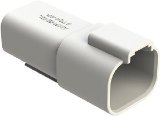 AT04-4P-WHT, AUTOMOTIVE HOUSING, RCPT, 4POS, 13A, WHT