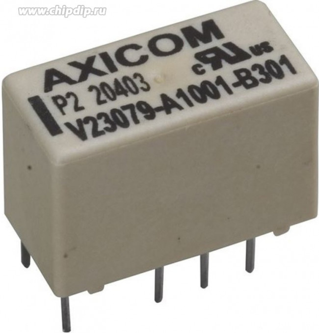 1393788-3 (V23079A1001B301), Реле 2 переключ. 5VDC, 2А/250VAC DPDT