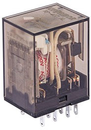 RP-407.AL, Реле 4 пер. 220VAC, 5A/ 250VAC со светодиодом