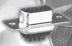 KF86X-ED-15S-BR, D-Sub High Density Connectors D15 FML HI-PROF MACH FE-W/BSH