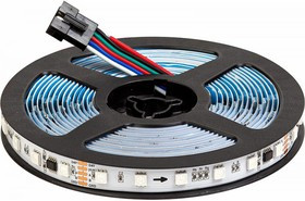 Cветодиодная лента 24В, 60д/м, 15.2Вт/м, SPI-DMX, IP20, 5м, мульти ML-R60-5050RGB-DMX512-S