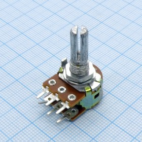 16K2 KC 2*50k, вал с насечкой L-20мм