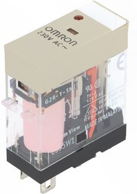 G2R-1-SN-230AC, Реле: электромагнитное, SPDT, Uобмотки: 230ВAC, 10A/250ВAC, 300Вт