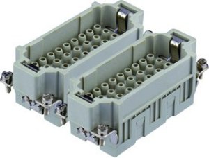T2050642101-007, Разъем для тяжелых условий, HEE, Insert, 32+PE Контактов, Штекер