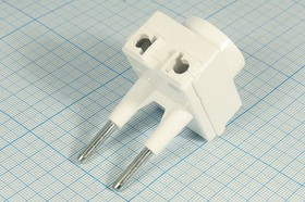 Разъем питания AC переходник вилка-розетка x3, 220 B, 10 A