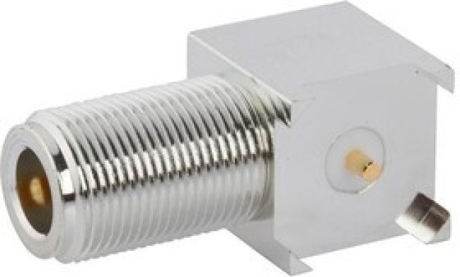172234-11, RF Connectors / Coaxial Connectors N RA PCB jack Through Hole 50 Ohm