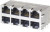 85727-1003, 85727 Series Female RJ45 Connector, Through Hole, Cat5, Cat5e