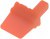 AWM-6P, Connector Accessories Wedge Lock Straight Thermoplastic Orange