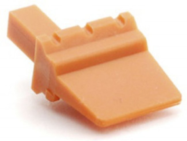 AWM-6P, Connector Accessories Wedge Lock Straight Thermoplastic Orange