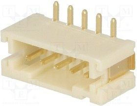 NXW-05SMD, Гнездо, провод-плата, "папа", 2мм, PIN: 5, SMT, 1А, луженые, -25-85°C NXW-05SMD, Гнездо, провод-плата, "папа", 2мм, PIN: 5, SMT, 1А, луженые, -25-85°C