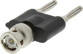 J01008A0626, Tee RF Adapter BNC Plug to Banana Plug