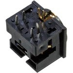 1-480G, разъем mini DIN 4 контакта (s-vhs) гнездо пластик на плату, позол.