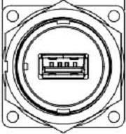 DCP-USBAT-SC, USB Connectors Pnl Mnt USB A to Solder Cup Thread