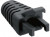 2532 01 SCHWARZ, GROMMET, PVC, RJ45 PLUG
