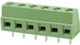 DG127-5.08-03P-14-00A(H), Винтовой клеммный блок c рельефной обоймой, 3 контакта. Серия DG127-5.08