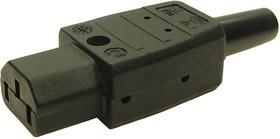 CL1918, IEC Power Connector, 10 А, 250 В, Винт, Монтаж на Кабель, MS Series