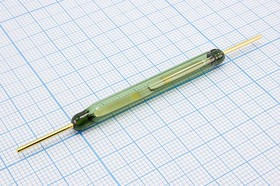 Геркон замыкающий КЭМ-1 группа В, 2А/300В, МДС срабатывания 88-120А; № 13432A геркон 6,6x50\300В\нор