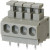 TBL001-381-04GY-2GY, Fixed Terminal Blocks Terminal block, screwless, 3.81, horizontal, 4 poles, cool gray