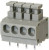 TBL001-381-04GY-2GY, Fixed Terminal Blocks Terminal block, screwless, 3.81, horizontal, 4 poles, cool gray