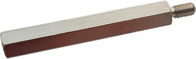 971300474, Standoff, M4 x M4 Thread, 30mm Body, Brass, Male/Female, 10mm Stud