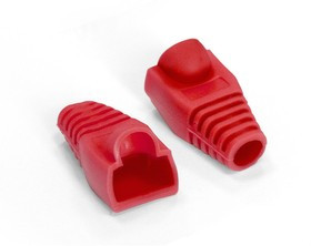 EX292851RUS, Колпачок ExeGate BC45-100-RD изолирующий для коннектора RJ-45, красный (100шт)