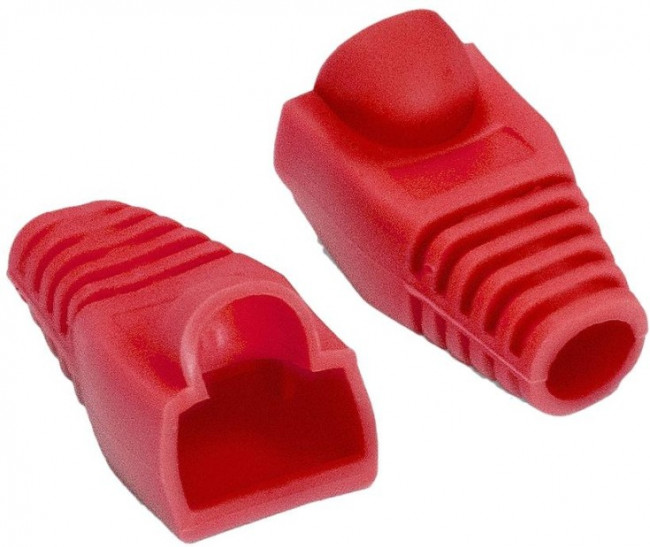 EX292851RUS, Колпачок ExeGate BC45-100-RD изолирующий для коннектора RJ-45, красный (100шт)