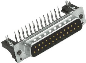 09662626816, D-Sub Standard Connectors DSUB SV ML SSDP ANG36-254 15P AU2