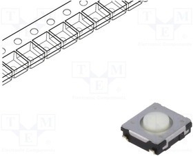EVQ-Q2B02W, Tactile Switches Switch Light Touch 6mm Square SMD