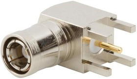 142140, RF Connectors / Coaxial Connectors SMB R/A PLUG PCB NICKEL