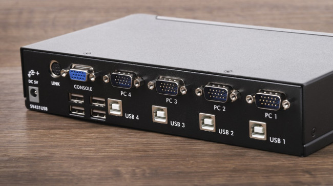 SV431USB, 4 Port USB VGA KVM Switch, 1920 x 1440 Maximum Resolution
