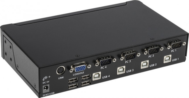 SV431USB, 4 Port USB VGA KVM Switch, 1920 x 1440 Maximum Resolution