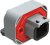 ATM13-3P-BM04, Automotive Connectors RA Flng Mnt PCB Rcpt 3POS Gry Tin Cont ATM13-3P-BM04, Automotive Connectors RA Flng Mnt PCB Rcpt 3POS Gry Tin Cont