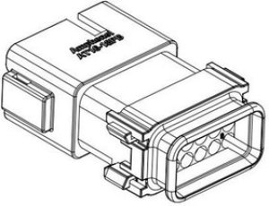 AT16-18PA-PM11, Automotive Connectors 18 Position Panel Mo tacle, Keyed A, Gray AT16-18PA-PM11, Automotive Connectors 18 Position Panel Mo tacle, Keyed A, Gray