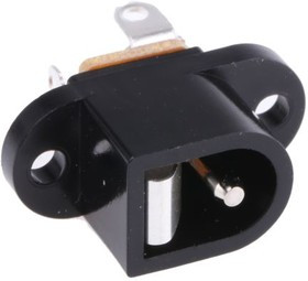 NEB/J21, Гнездо, питания DC, "папа", 5,5/2,1мм, с выключателем, пайка