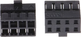 51110-0851, Milli-Grid Female Connector Housing, 2mm Pitch, 8 Way, 2 Row