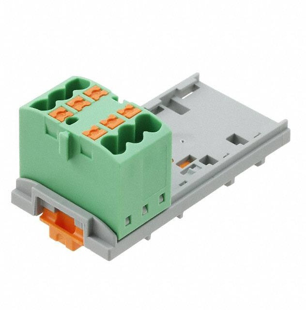 3273008, DIN Rail Terminal Blocks PTFIX 6X2,5-NS35 GN 2.5mm2 NS35 DIN Trns