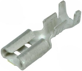 5-160430-7, FASTON .187 Uninsulated Female Spade Connector, Receptacle, 4.75 x 0.81mm Tab Size, 0.5mm² to 1.5mm²