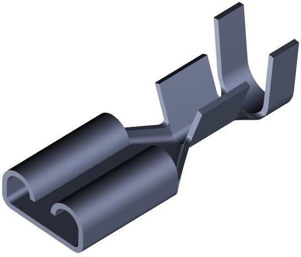 5-160430-7, FASTON .187 Uninsulated Female Spade Connector, Receptacle, 4.75 x 0.81mm Tab Size, 0.5mm² to 1.5mm² 5-160430-7, FASTON .187 Uninsulated Female Spade Connector, Receptacle, 4.75 x 0.81mm Tab Size, 0.5mm² to 1.5mm²