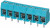 TB003-500-P07BE, Fixed Terminal Blocks Terminal block, screw type, 5.00 , horizontal, 7 poles, CUI Blue, Philip's head screw, PCB mount