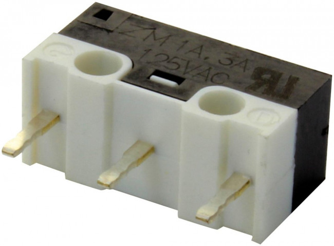 ZMCJF7P0T, Switch Snap Action N.O./N.C. SPDT Pin Plunger 3A 125VAC 30VDC 1.47N Thru-Hole PC Pins Bulk