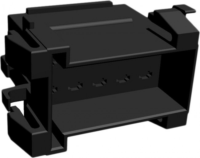 929505-4, Conn Housing PL 10 POS 5mm Crimp ST Cable Mount Black Bag Automotive
