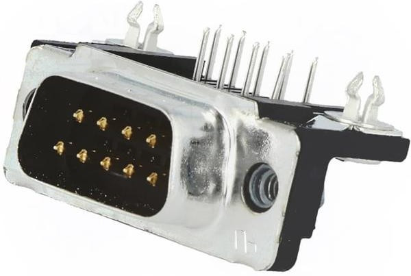 5747840-4, D-Sub Standard Connectors PLUG FRNT MTL SHL 9P