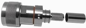 EZ-240-UM-X, RF Connectors / Coaxial Connectors UHF-male (plug) crimp connector, non-solder pin, no braid trim