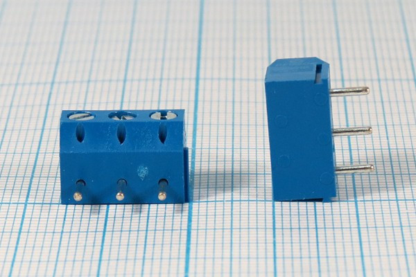 Клеммник наборный, контакты 3P5 , на плату угловой, 311-031-12