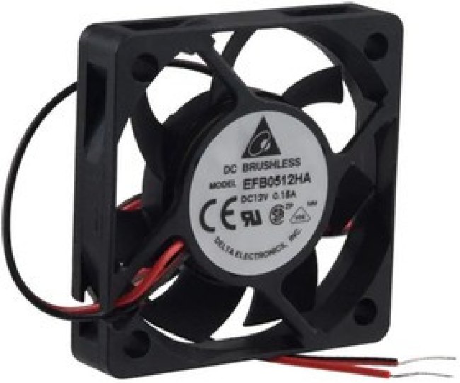 EFB0512HA, Вентилятор: DC, осевой, 50x50x10мм, 19,38м3/ч, 30дБА, шариковый